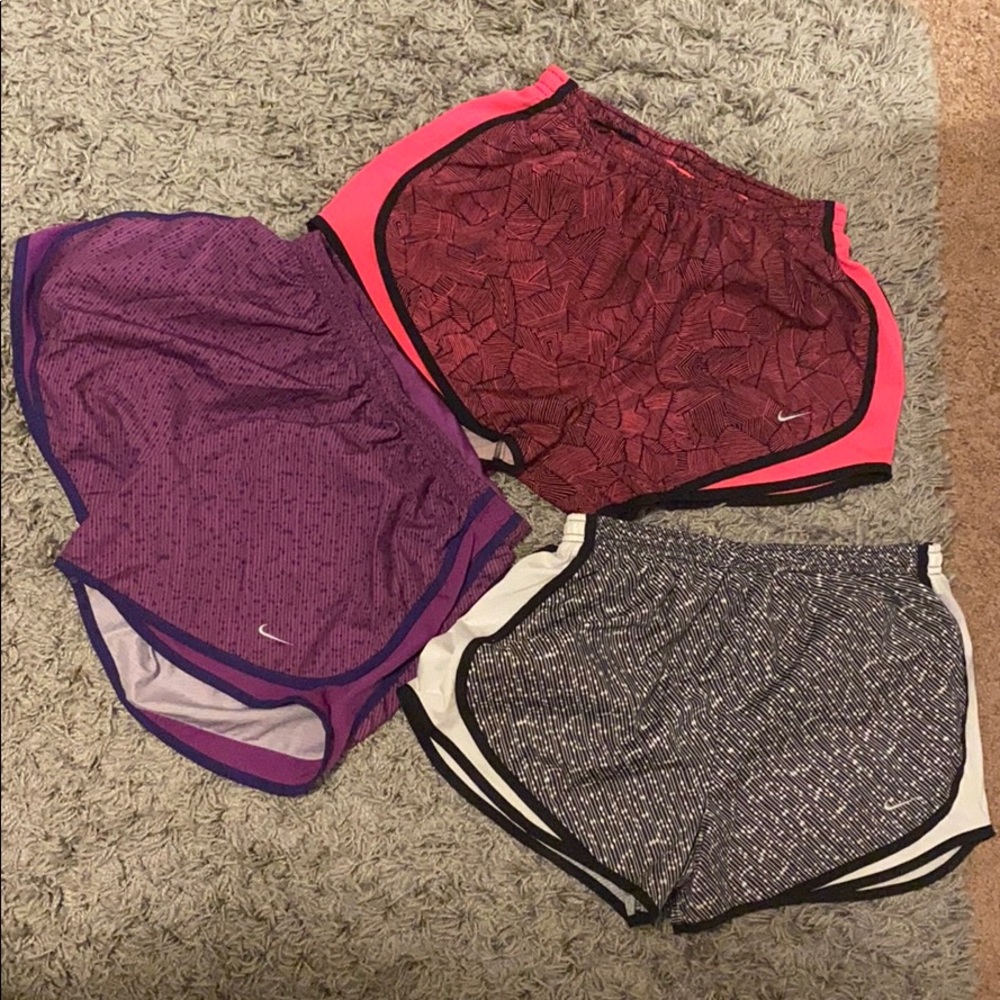 3 pairs of Nike Dri-Fit shorts (all size M)